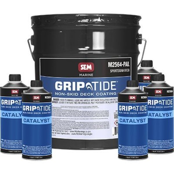 Sem Paints GripTide Non-Skid Deck Coating, Sportsman Green Kit M25645